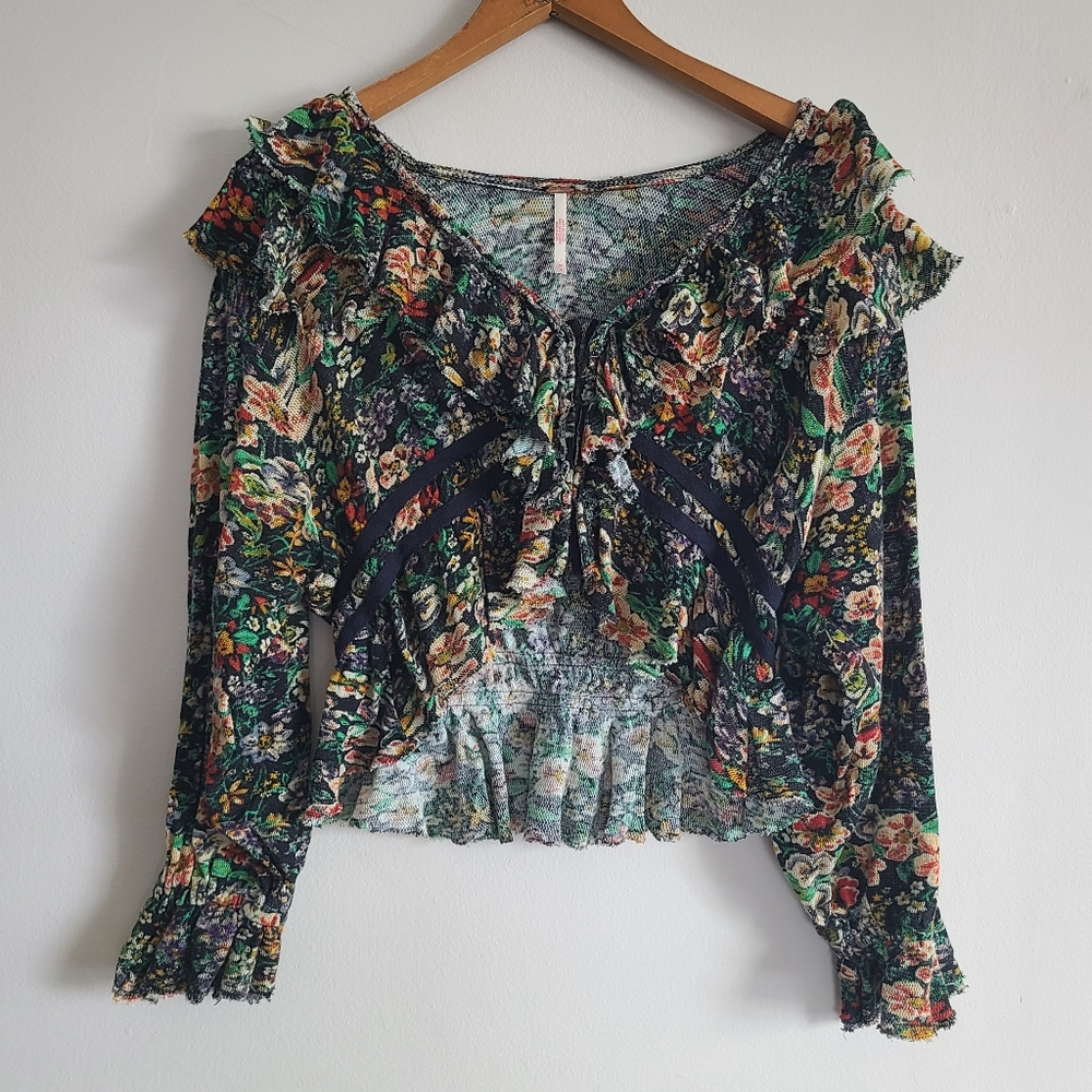Free People Rudi Ruffle Top